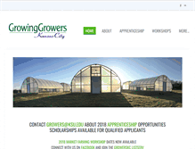 Tablet Screenshot of growinggrowers.org